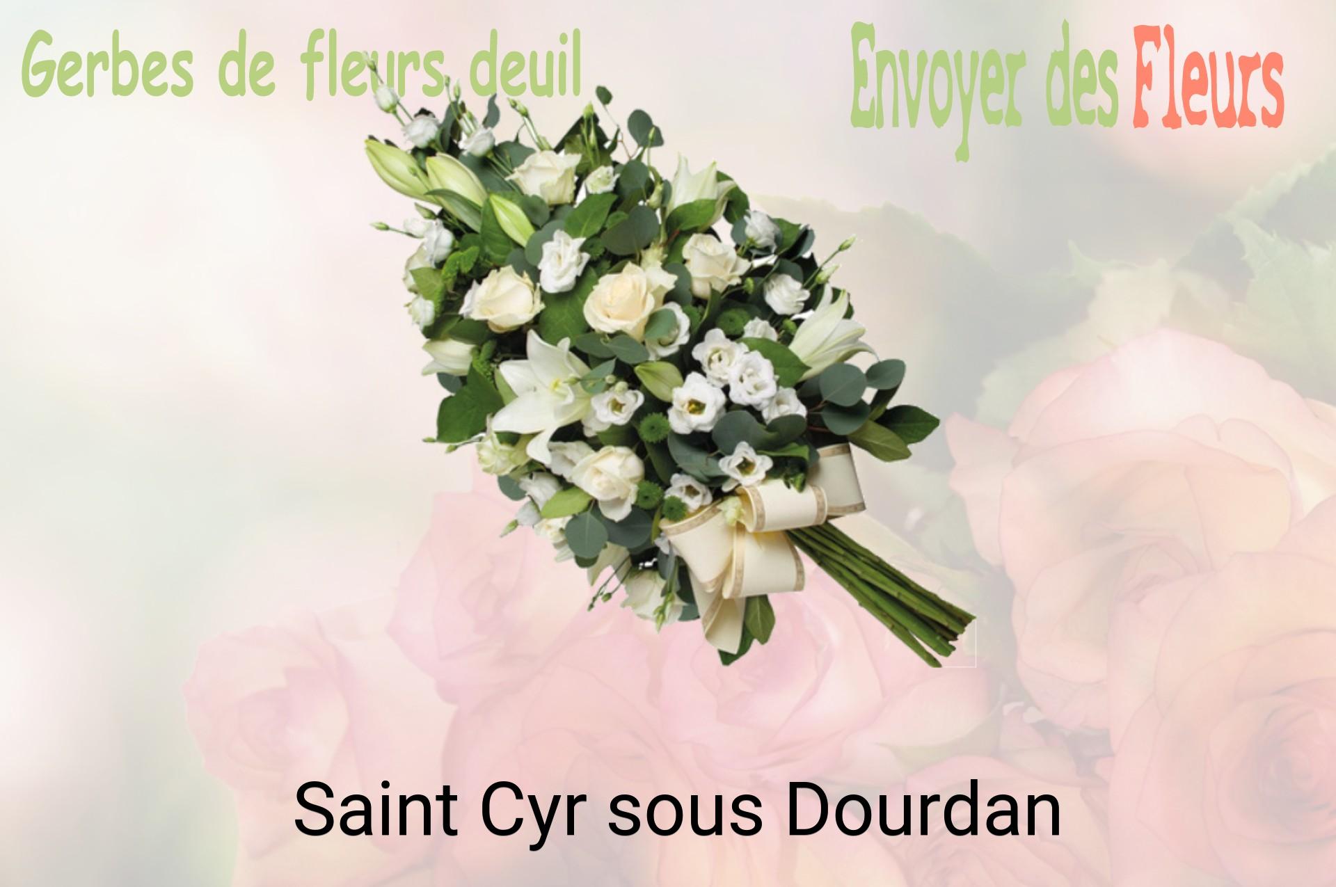 Gerbe de fleurs de deuil livrée à Saint-Cyr-sous-Dourdan